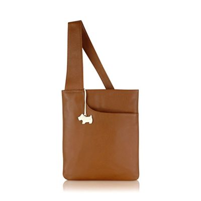 Medium tan leather 'Pocket Bag' cross body